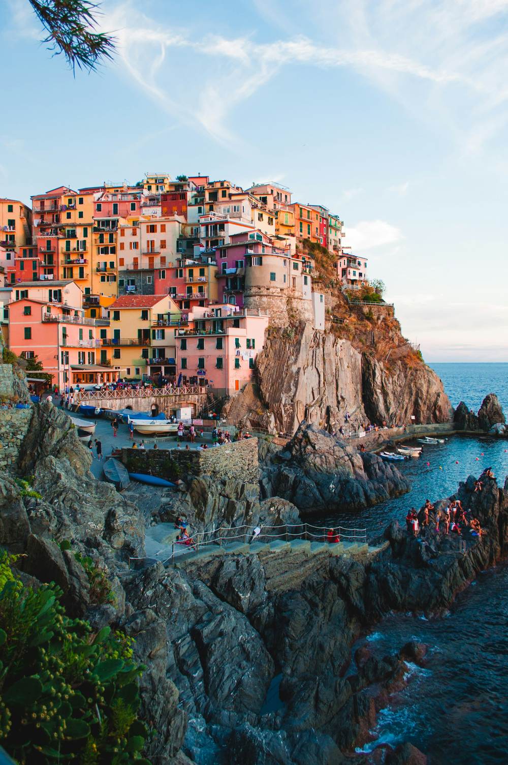 Colourful houses of Manarola in the Cinque Terre, Italy