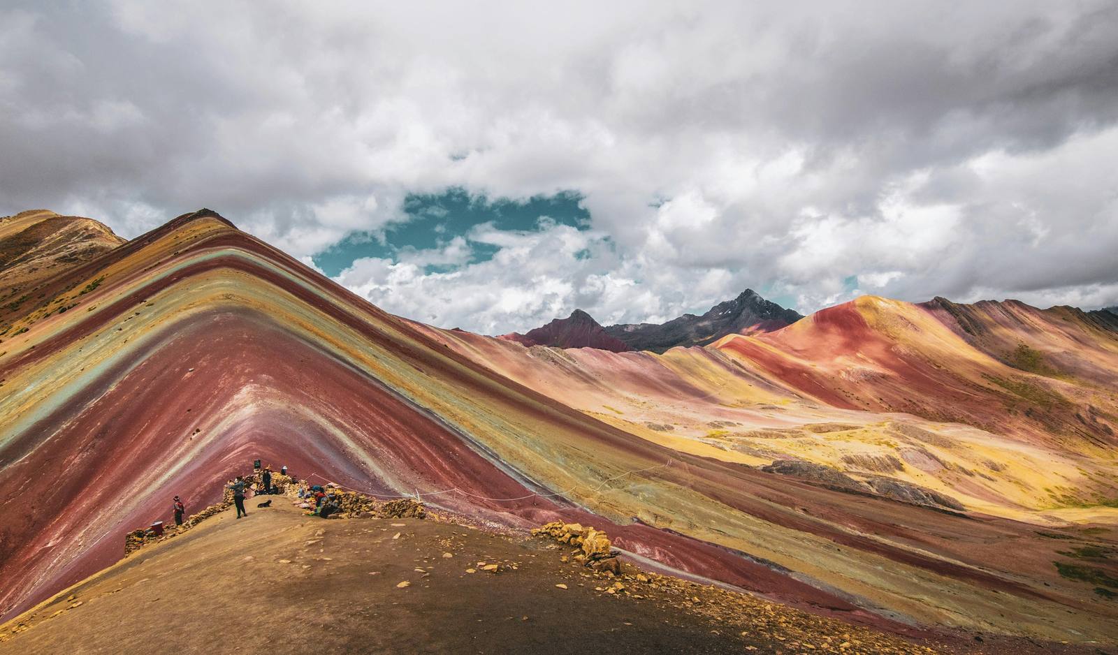 Rainbow Mountain in the Peruvian Andes